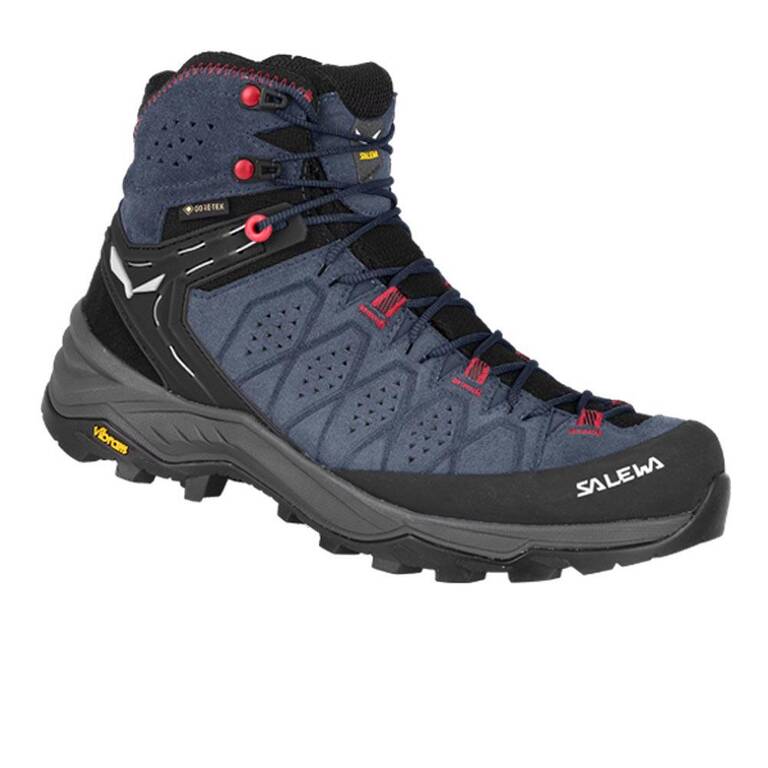 Salewa Womens Alp Trainer 2 Mid GTX Waterproof Trekking & Hiking Boots Blue javablue/fluo coral