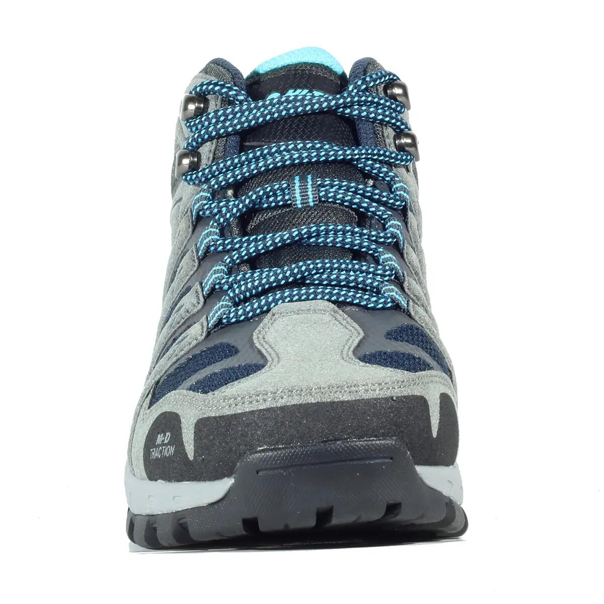 Bota de Senderismo para Mujer Hi-Tec CORZO MID Gris-azul Impermeable 5/7