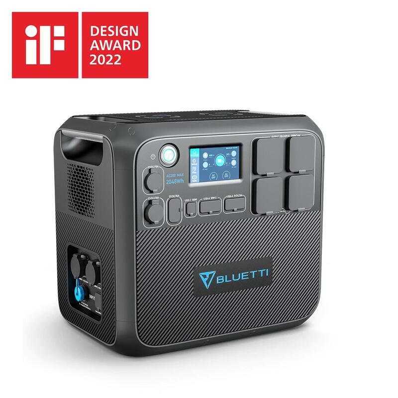 BLUETTI Générateur Électrique Portable AC200MAX et Batterie d'Extension 2*B230