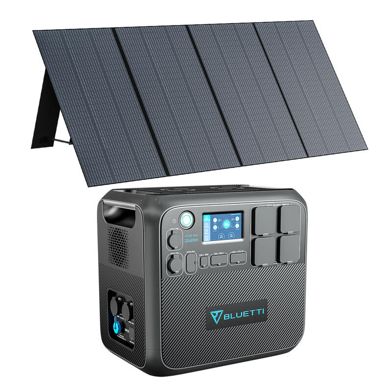 BLUETTI Generatore Solare AC200MAX con PV350 Pannello Solare,2048Wh/2000W