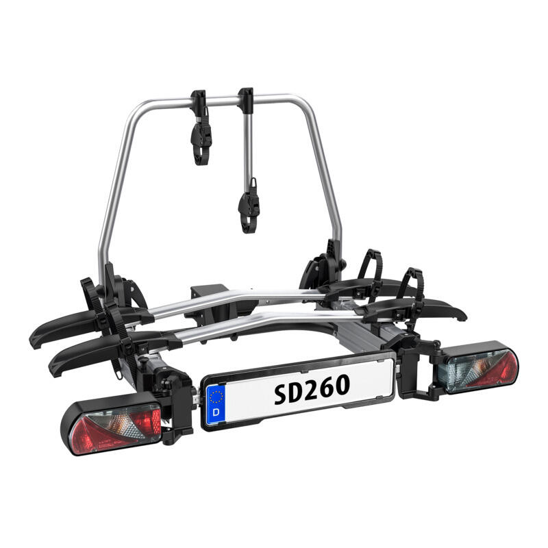 LAS LAS SD260 portabici per 2 biciclette, speciale per porte a battente di furgoni