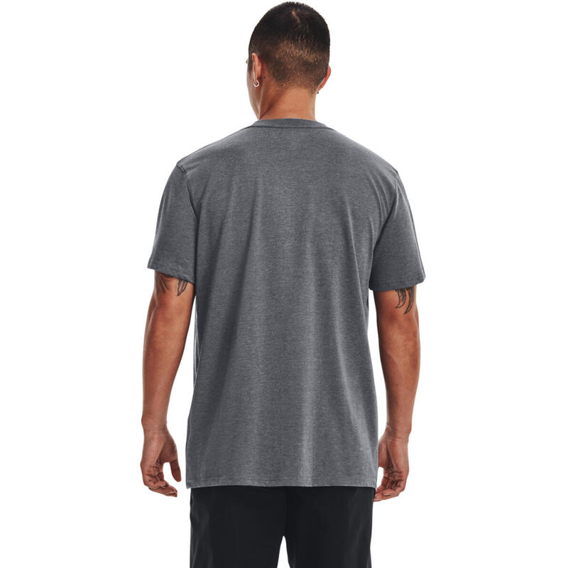 Tricou barbati Under Armour UA LOGO EMB HEAVYWEIGHT SS, Gri