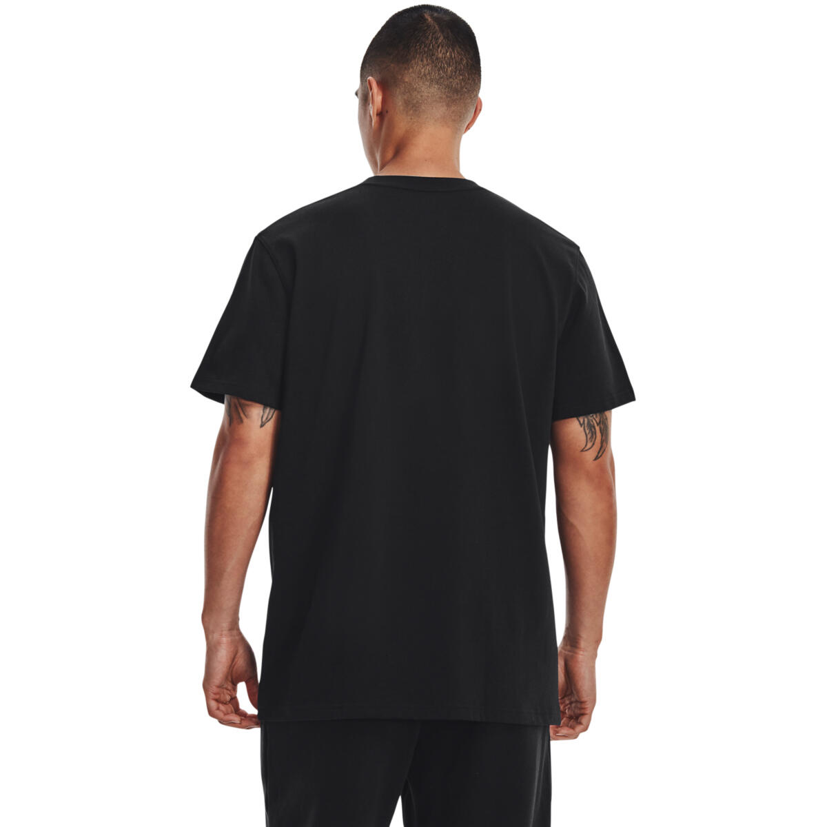 T-shirt Under Armour UA LOGO EMB HEAVYWEIGHT SS, Noir, Hommes 2/6