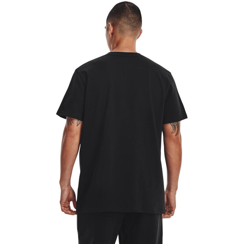 T-shirt Under Armour UA LOGO EMB HEAVYWEIGHT SS, Noir, Hommes