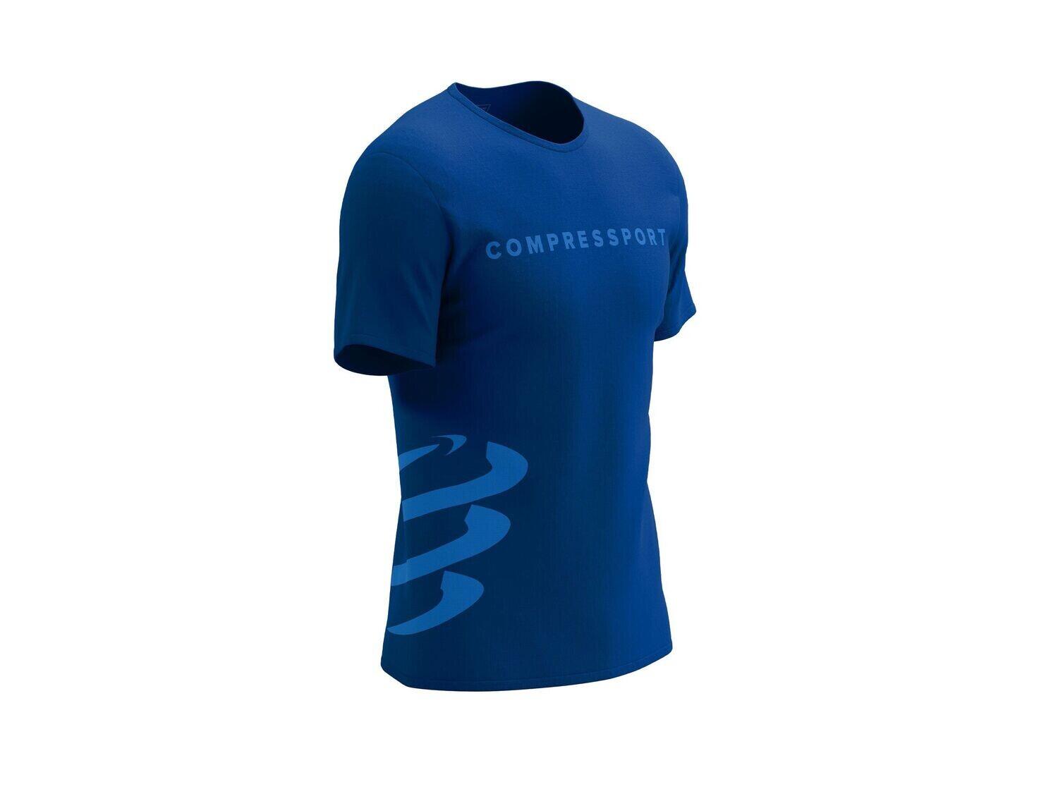 COMPRESSPORT Logo SS Tshirt M Estate pacific