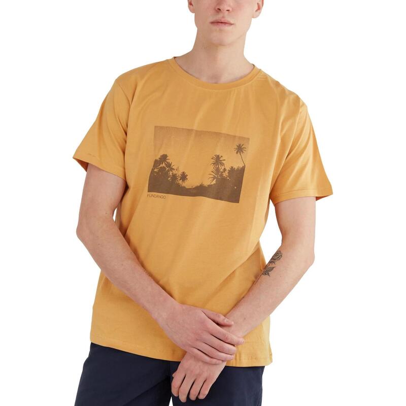 T-shirt z krótkim rękawem Talmer - żółty