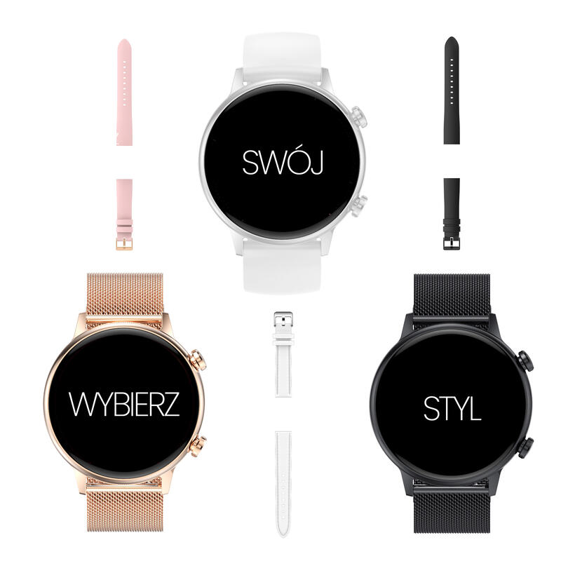 Smartwatch damski rozmowy zegarek Manta Alexa Mini