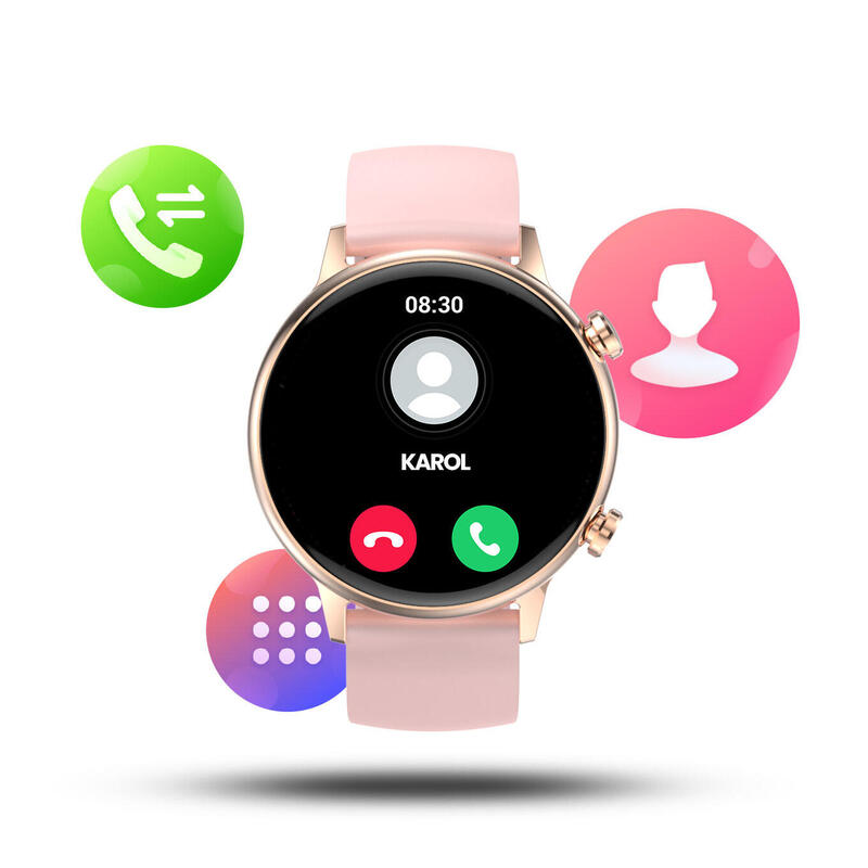 Smartwatch damski rozmowy zegarek Manta Alexa Mini