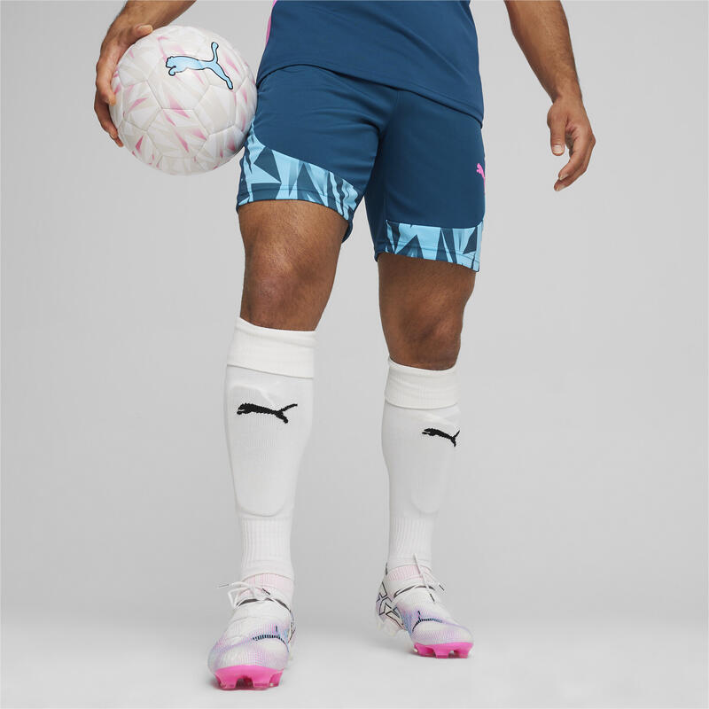 Shorts de fútbol Hombre individualFINAL PUMA Ocean Tropic Bright Aqua Blue