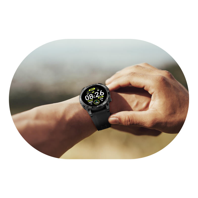 Smartwatch sportowy damski męski MANTA Activ X GPS z dwoma paskami