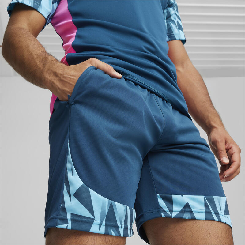 individualFINAL voetbalshort voor heren PUMA Ocean Tropic Bright Aqua Blue