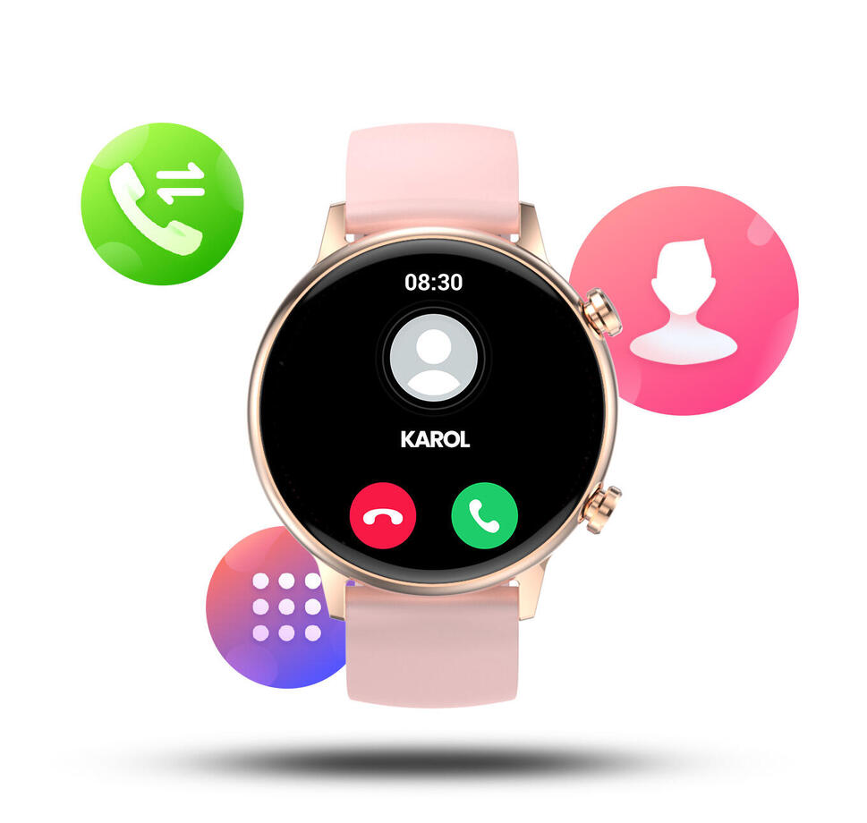 Smartwatch damski rozmowy zegarek Manta Alexa Mini