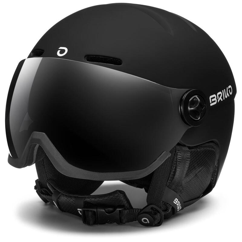 Skihelm mit Visier Schwarz Erwachsene Briko Teide