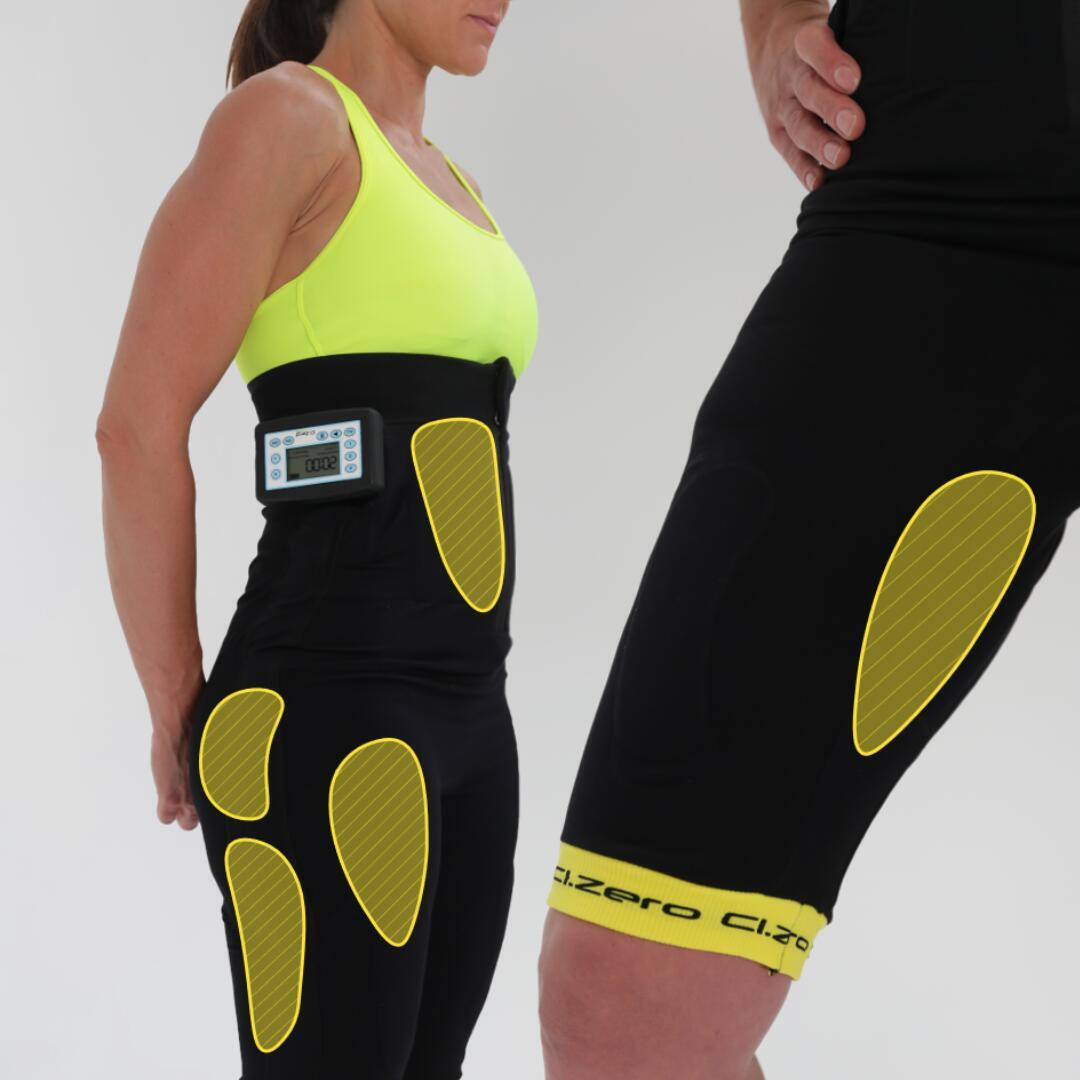 Leggings con Elettrostimolatore Unisex con dispositivo Wireless | Nero 5/8