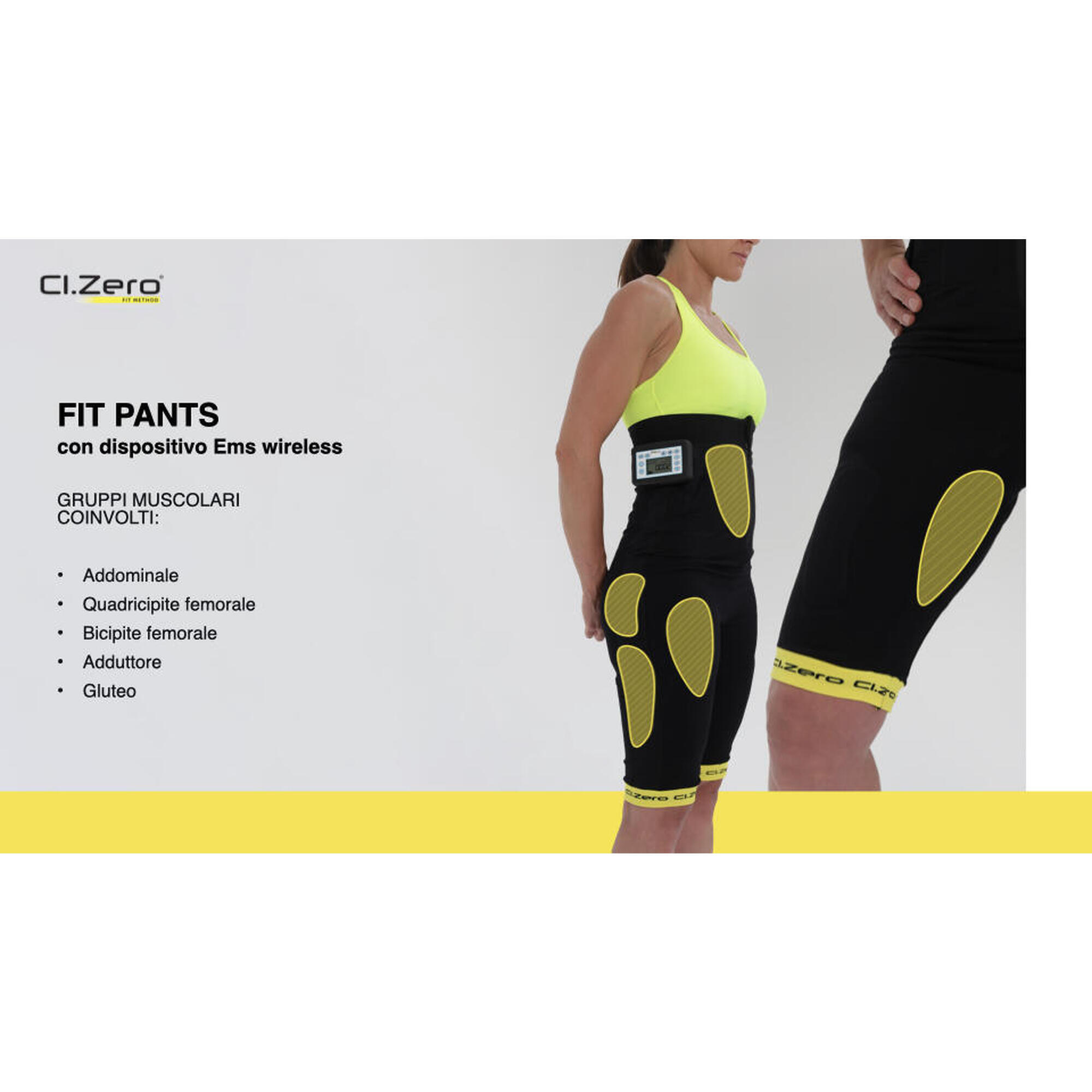Leggings con Elettrostimolatore Unisex con dispositivo Wireless | Nero 7/8