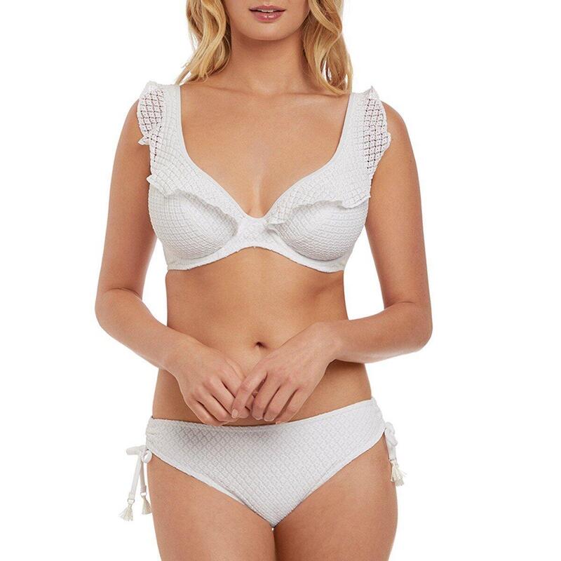 Gehaakte plunge-bikinitop met beugel Bohemia