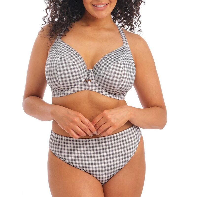 Haut de maillot de bain plongeant grande taille Checkmate