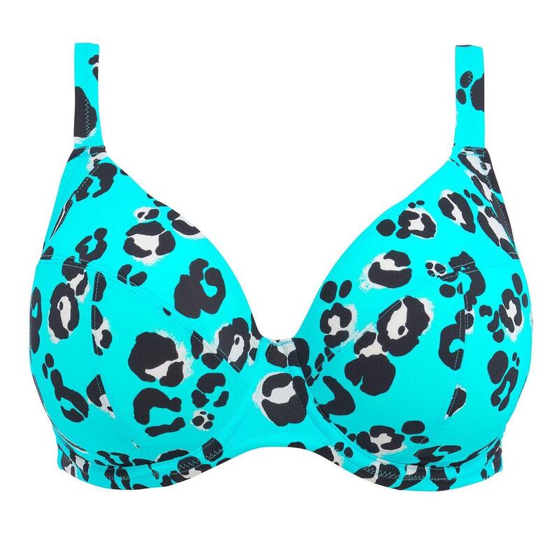 Top bikini leopardato taglia grande Kotiya