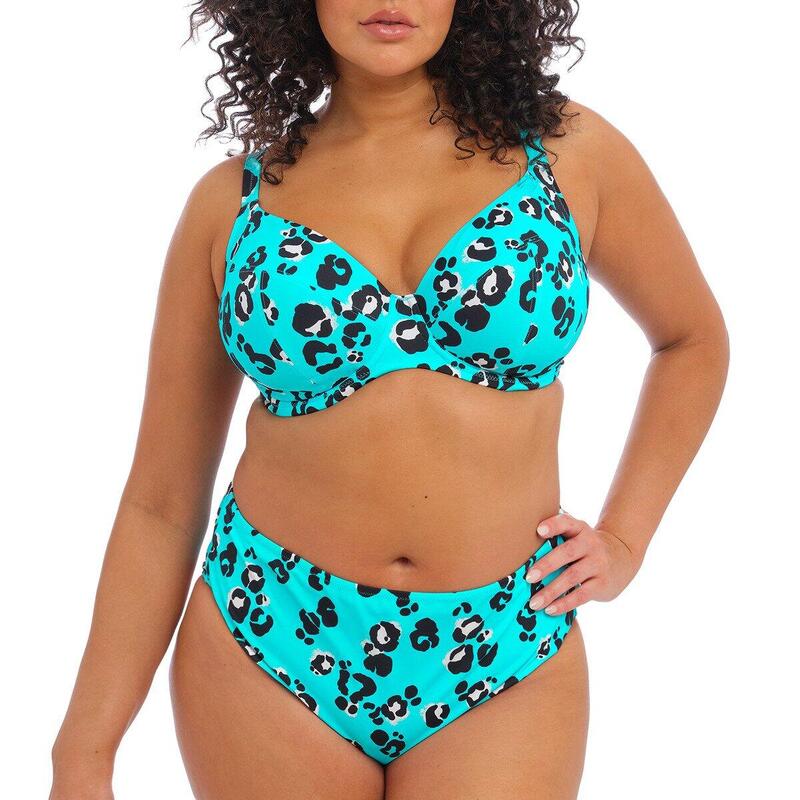 Top de bikini leopardo talla grande Kotiya