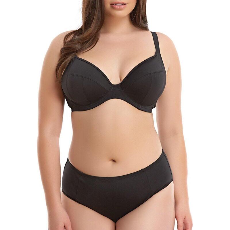 Plunge-bikinitop met beugel Essentials grote maat