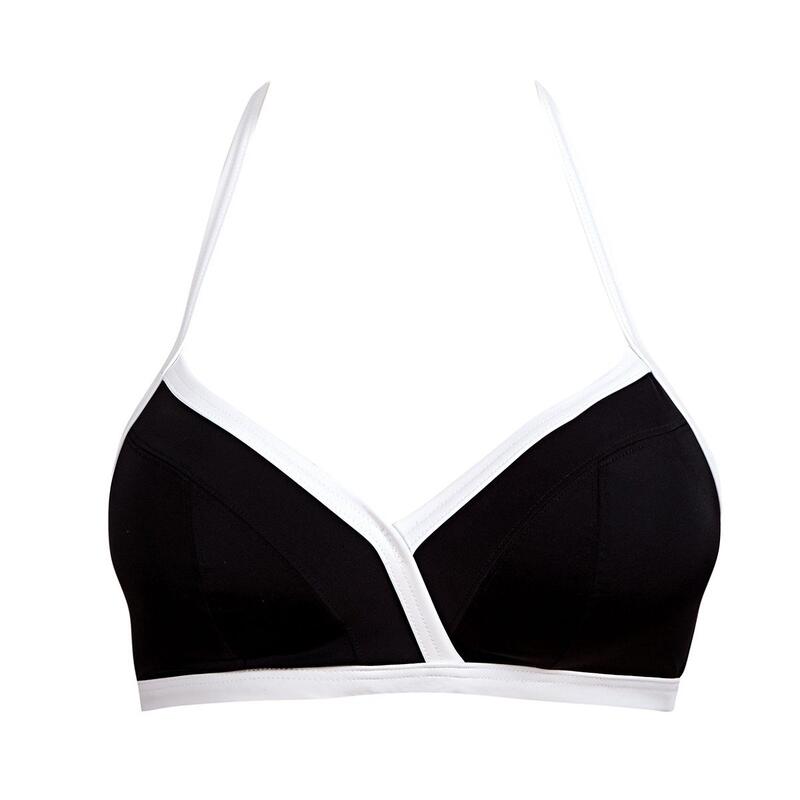 Driehoekige bikinitop zonder beugel Back to black