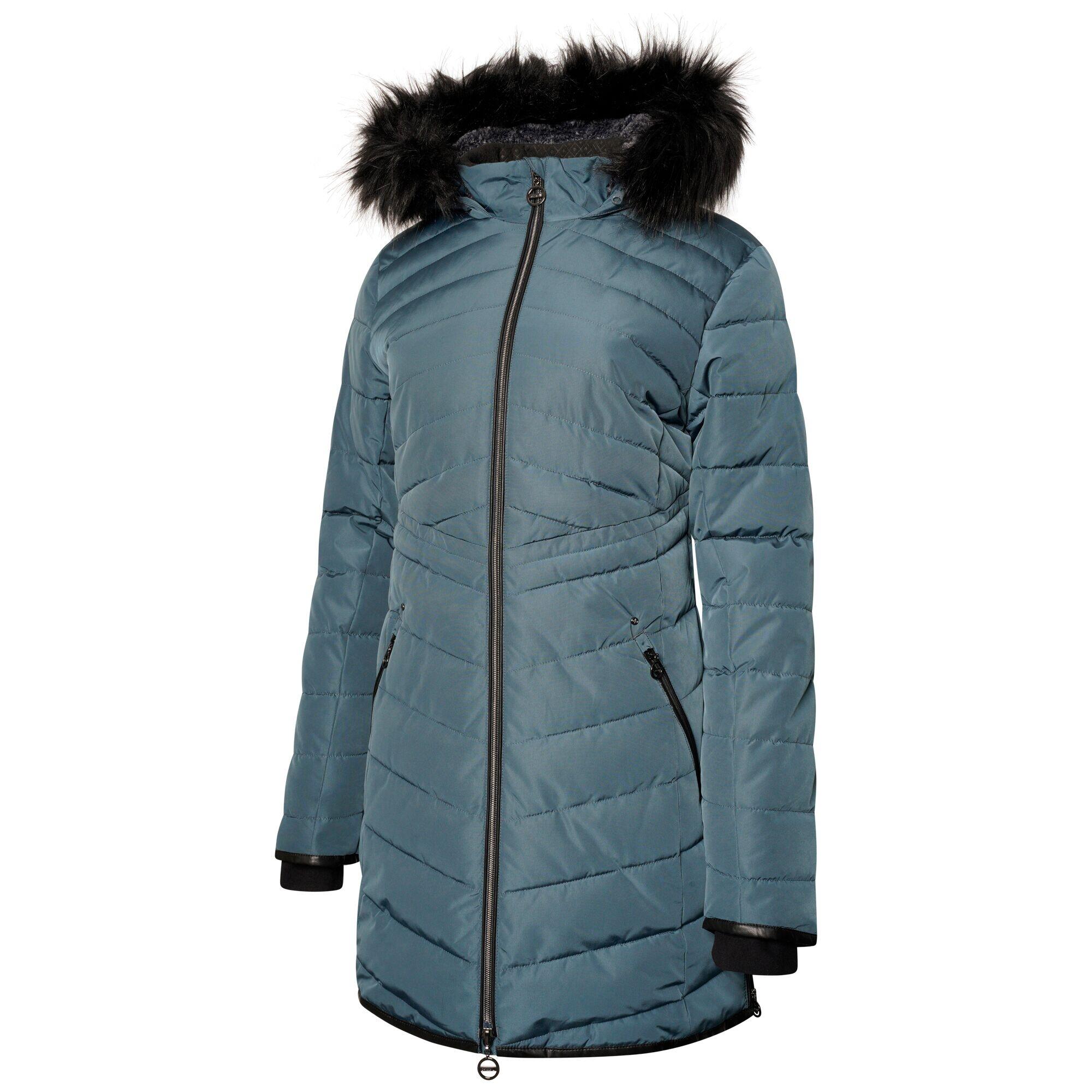 "Striking III" Steppjacke Lang für Damen Oriongrau/Orion-Blau 3/4