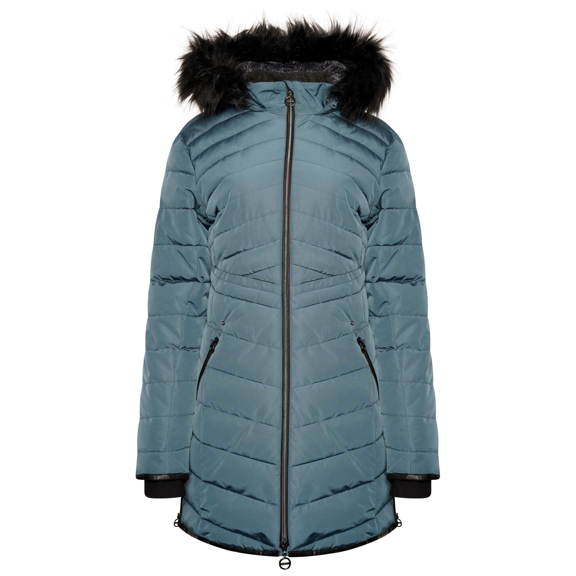 DARE 2B Womens/Ladies Striking III Long Length Padded Jacket (Orion Grey/Orion)