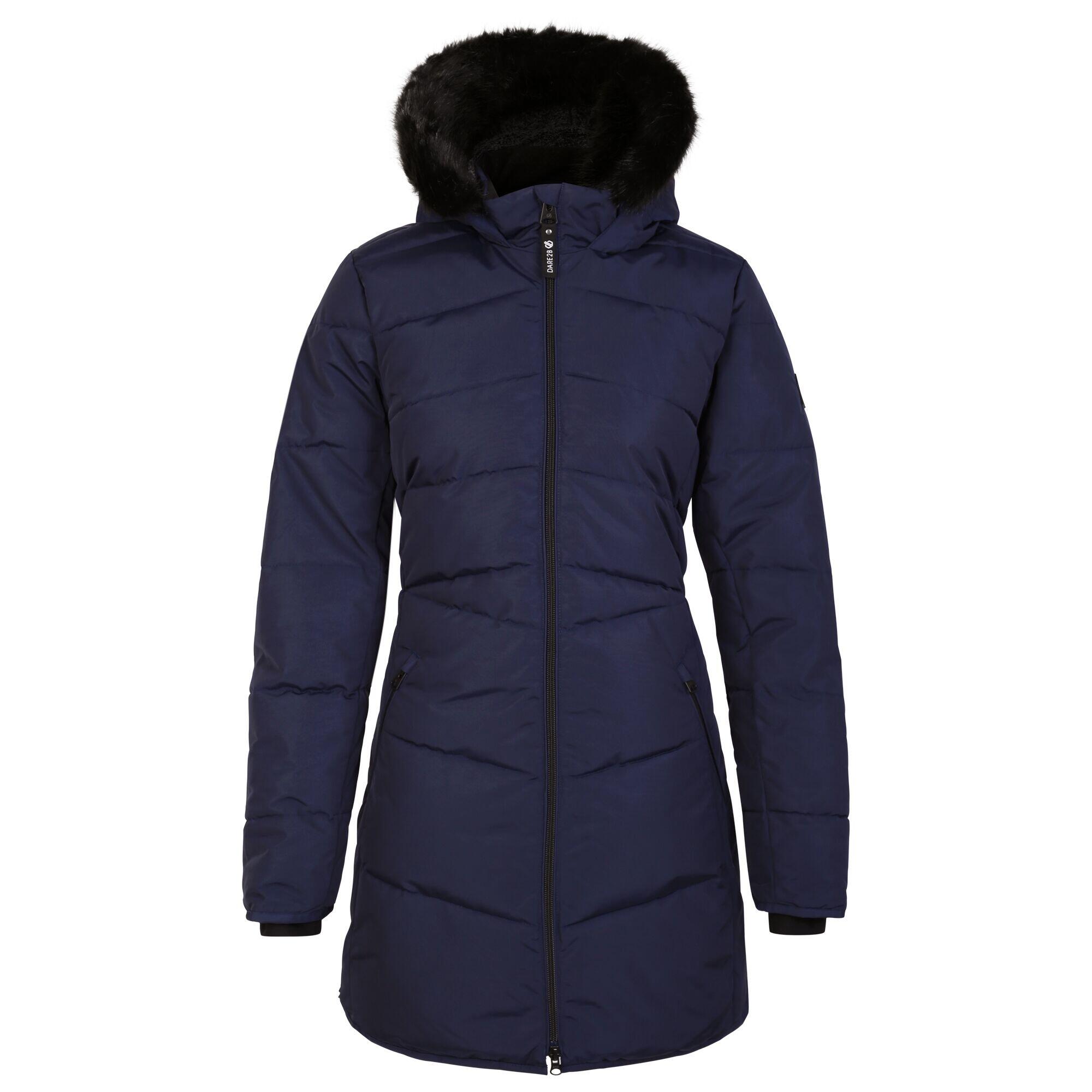 Womens/Ladies Striking III Long Length Padded Jacket (Peacoat) 1/4