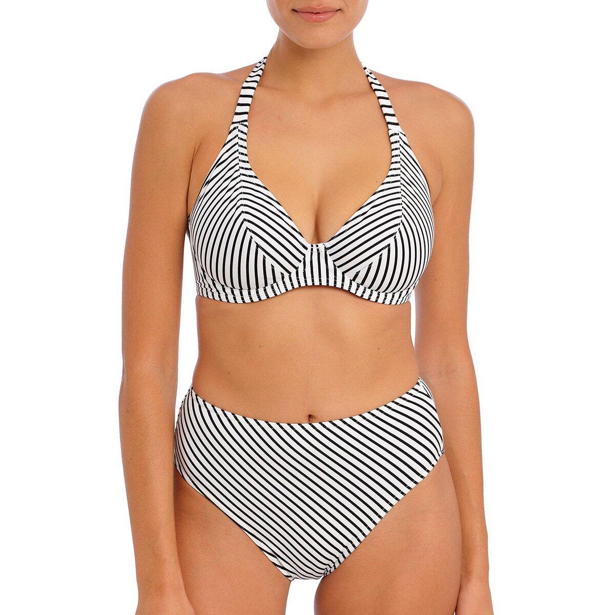 Bas de maillot de bain rayé taille haute Jewel cove 4/5