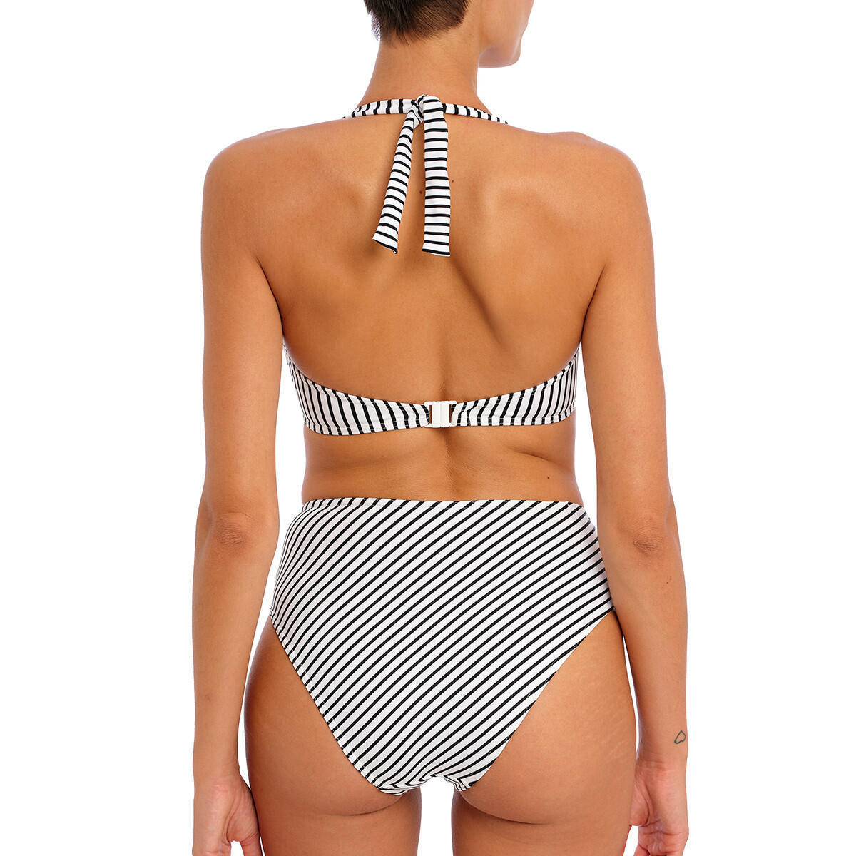 Bas de maillot de bain rayé taille haute Jewel cove 3/5