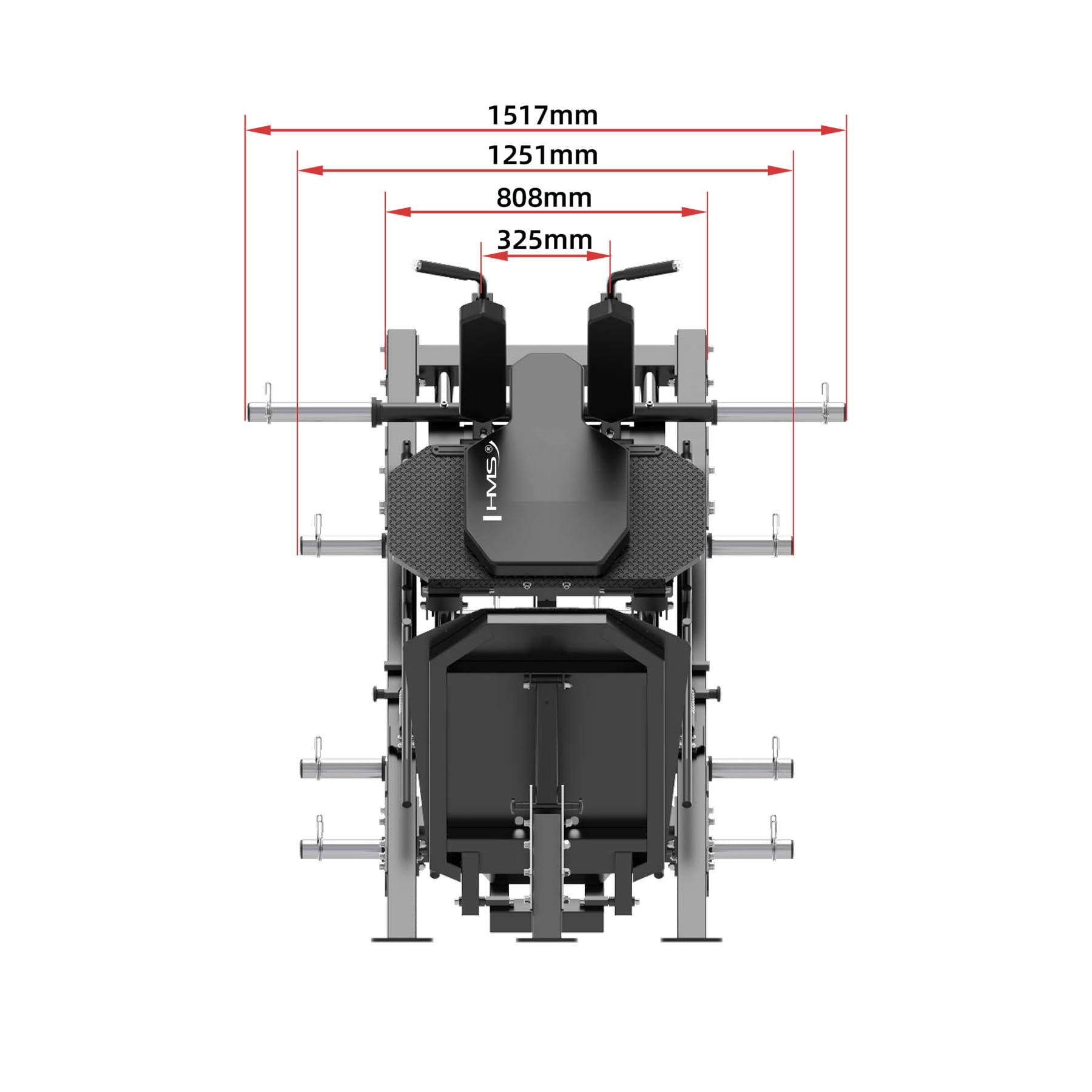 Leg-press / Hacken dřep HMS LP3175 4/7