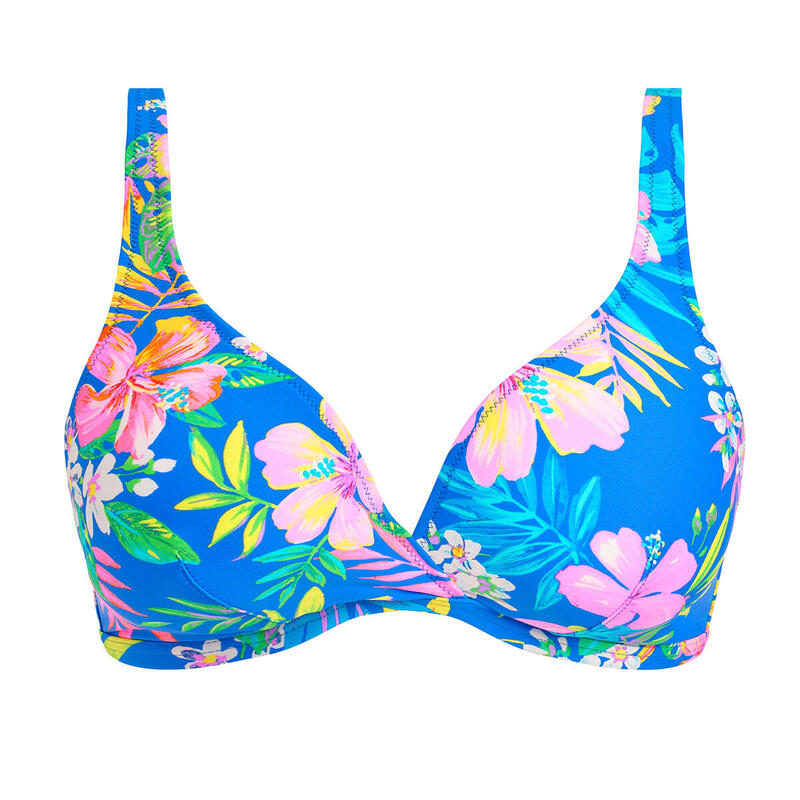 Top de bikini floral Hot Tropics sin aros