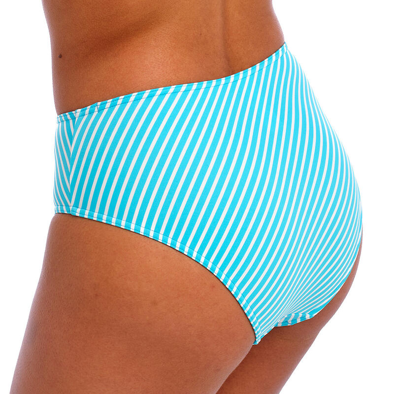 Braguita de bikini de cintura alta con raya Jewel Cove