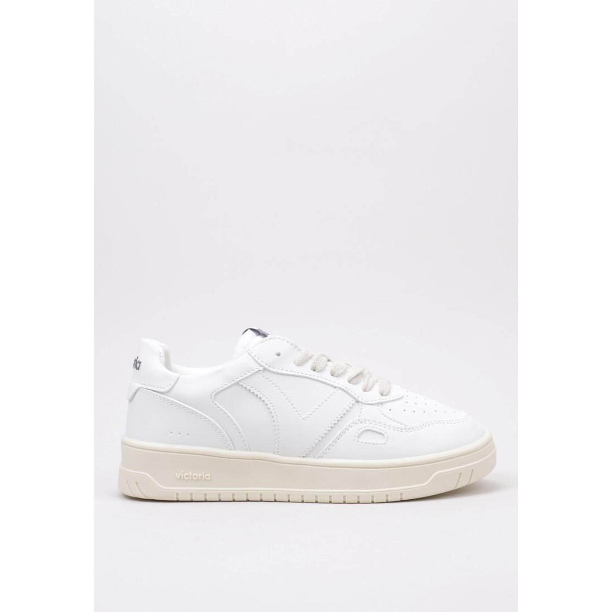 Zapatillas Deportivas Victoria Seul efecto piel blanco