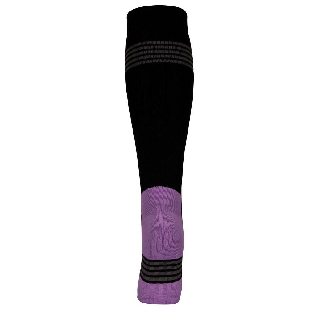 Unisex Adult Icy Ski Socks (Black/Purple) 2/5