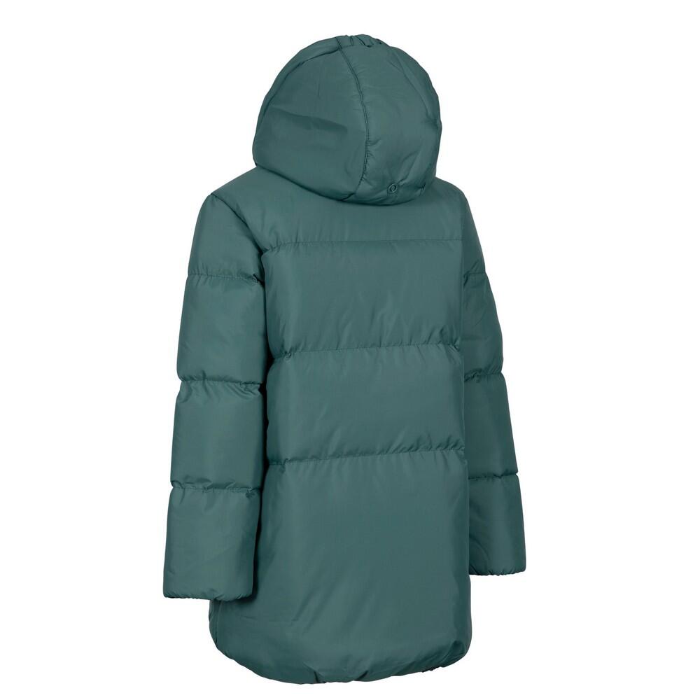 Girls' AILIE quilted jacket (Dark green)