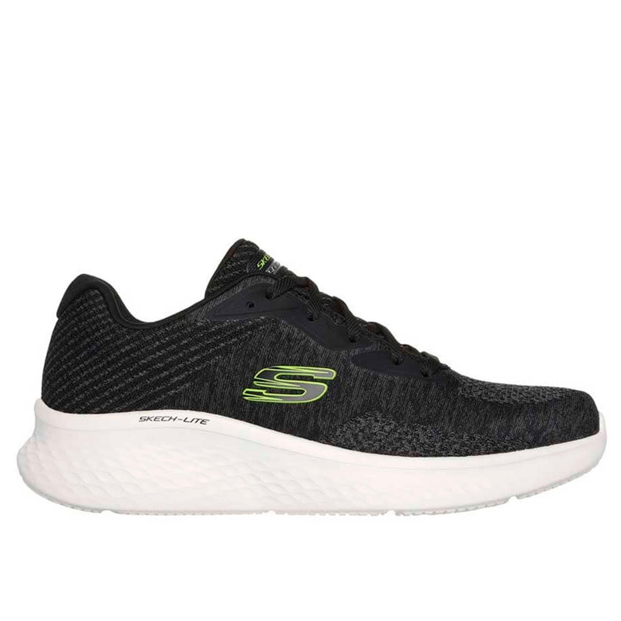 SKECHERS Zapatillas Deportivas Caminar Hombre Skechers 232627_BKLM Negras con Cordones