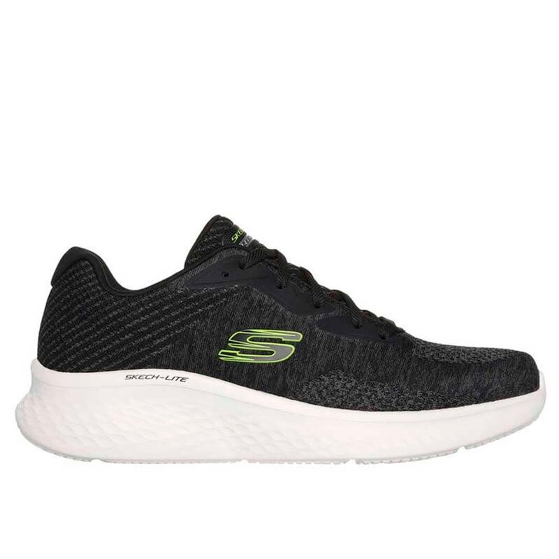 Zapatillas Deportivas Caminar Hombre Skechers 232627_BKLM Negras con Cordones