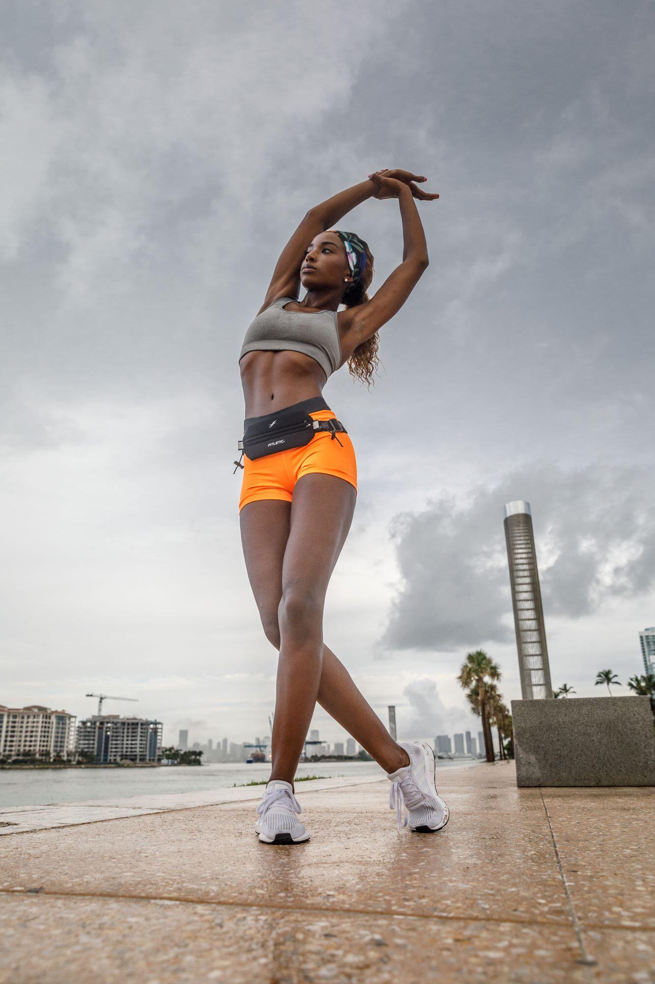 Ceinture 1 poche élasthanne grand format Fitletic 4/4