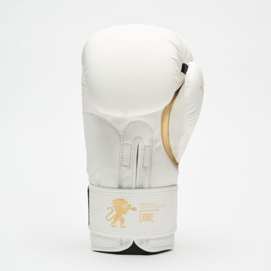 Gants Boxe d'Entraînement, MAT EDITION - Leone 1947 - 10 Oz - Blanc - Velcro 4/7