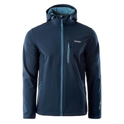 Heren caen soft shell jas (jurk blauw/copel blauw)
