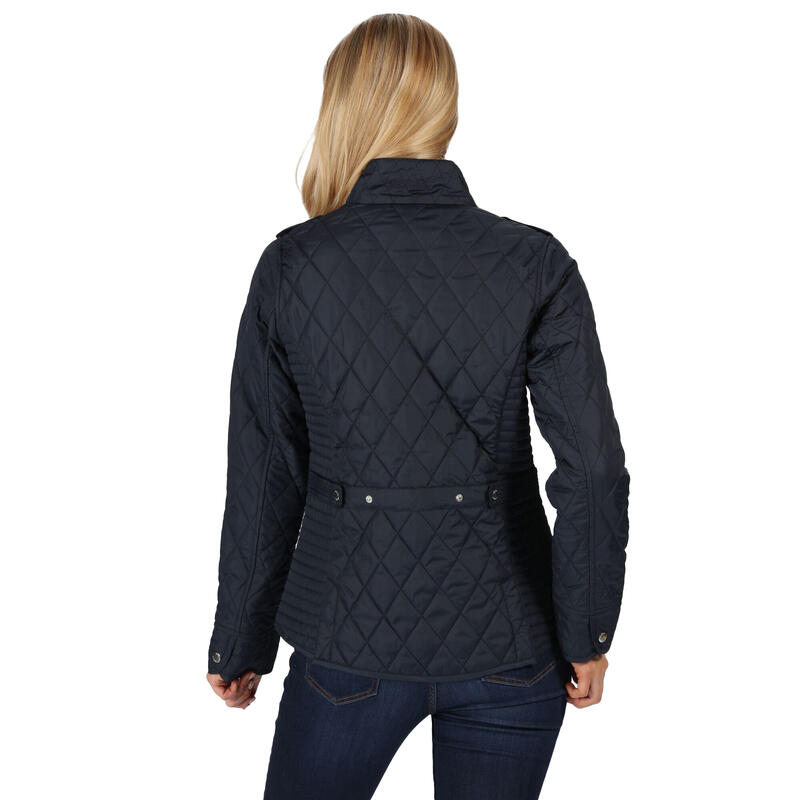 Dames Carita Quilted Jacket (Marine)