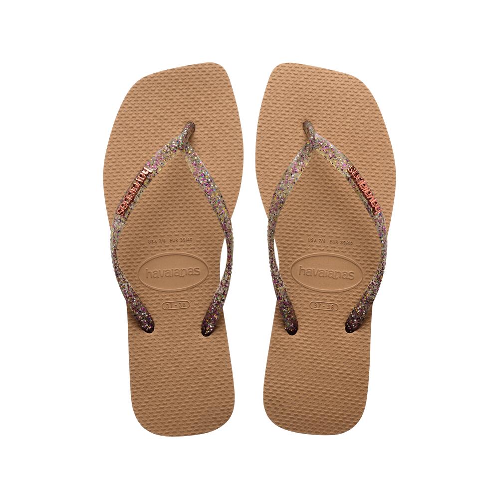 Havaianas slim flip flops rose gold hot sale