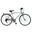 Bicicletta da città Moving uomo 28" titanio/rosso