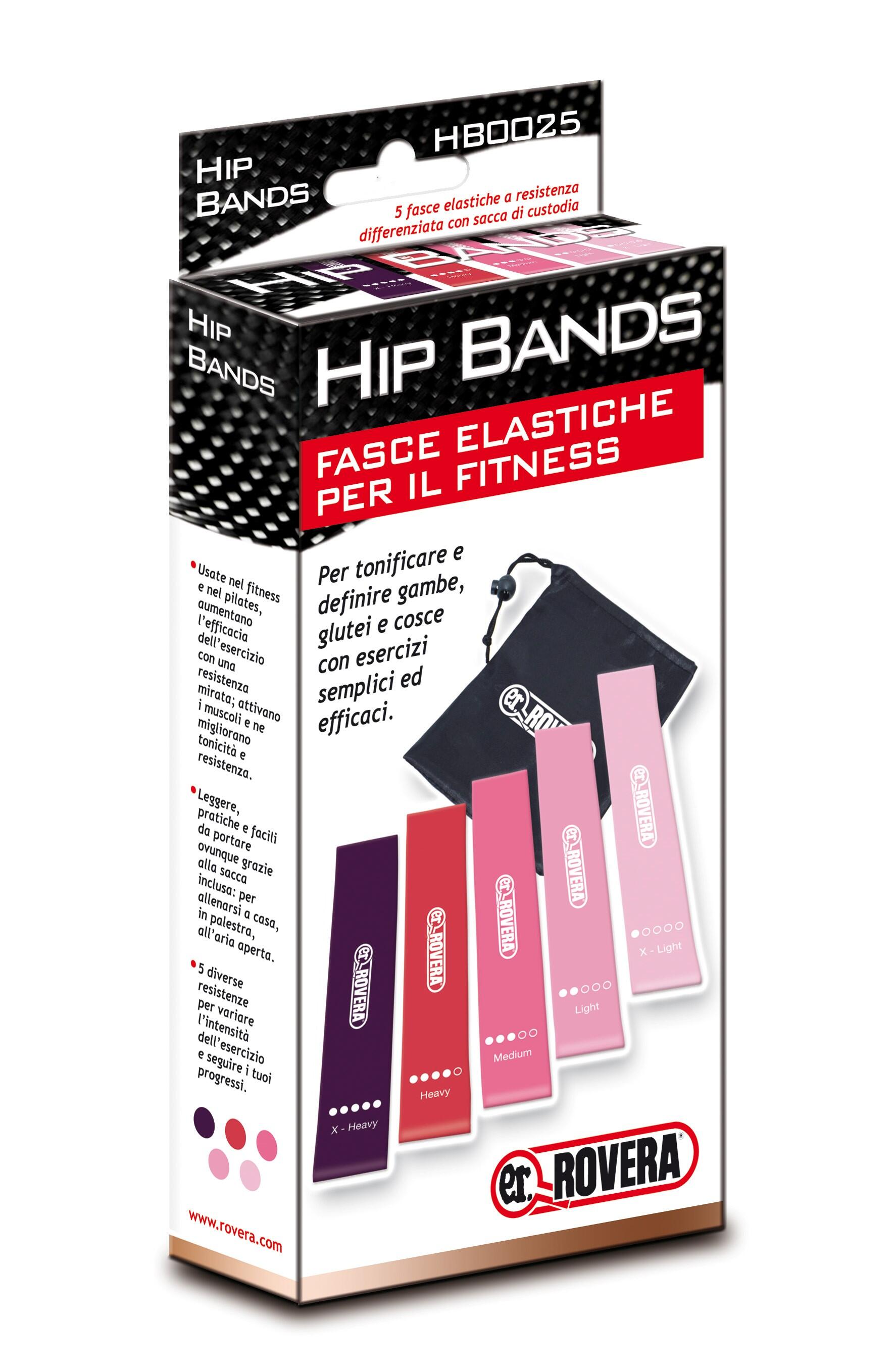 Bandas de Resistência - 5 Bandas Elásticas com Resistência Variada em Látex 2/3