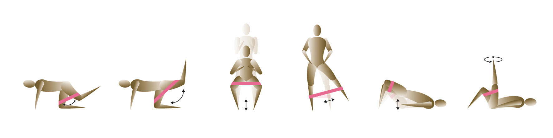 HTN - Bande Di Resistenza 3pc Per Gambe E Calcio, Bande Di Allenamento Set Bande Di Annessi 8234183506505
