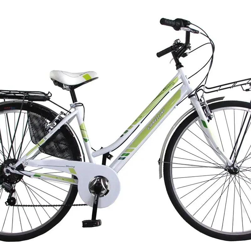 City bike Canellini MOVING 28" woman - White/Green