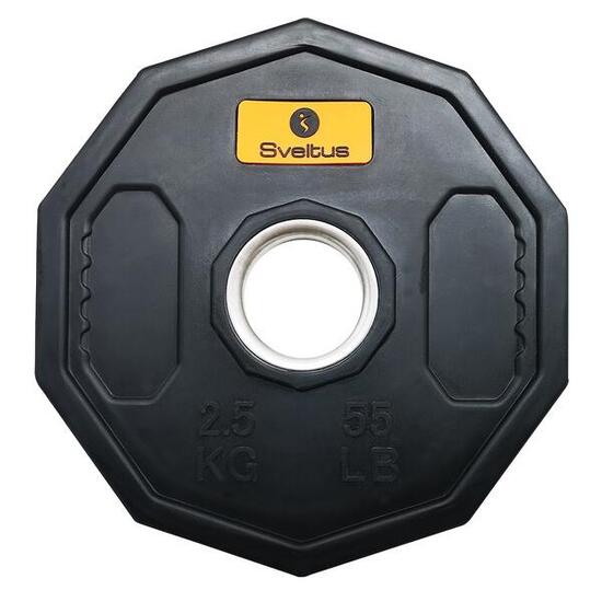 Disque 2,5 kg caoutchouc SCHWARZ compatible barre 50 mm