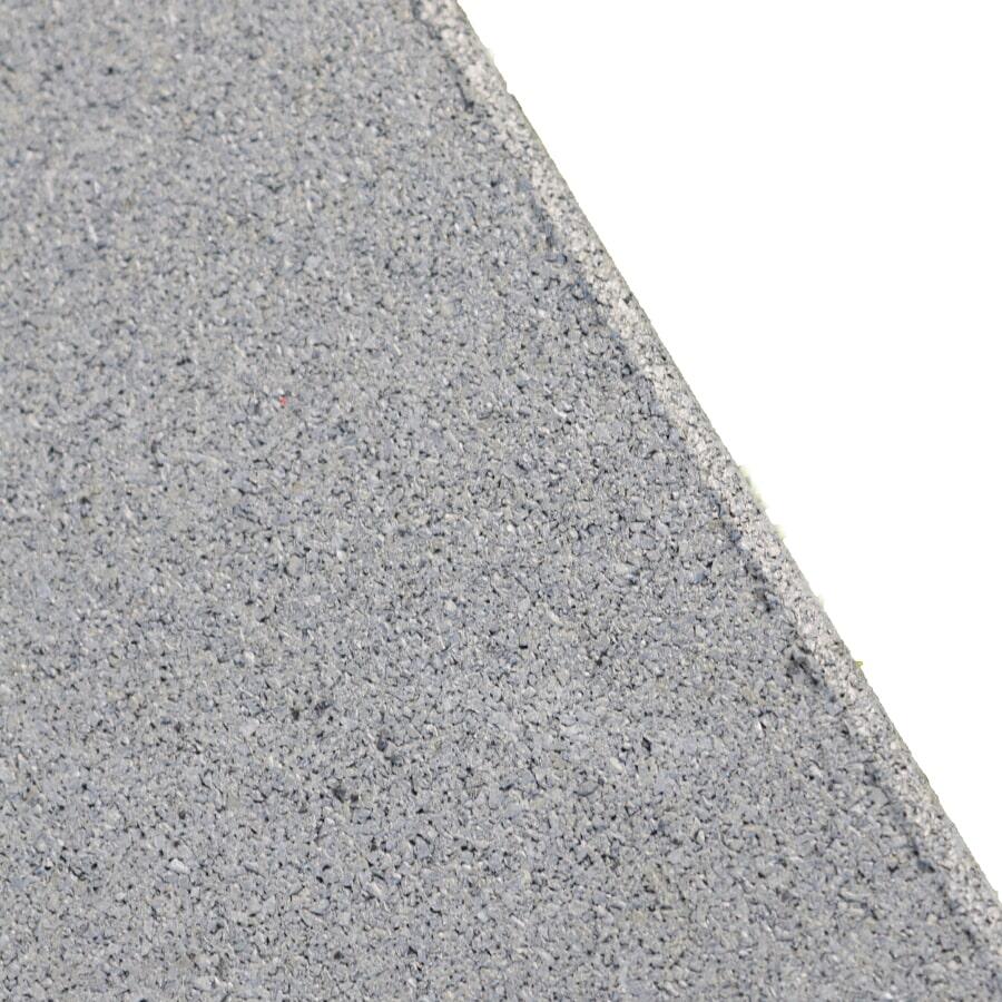 Suelo de gimnasio en loseta de caucho gris 1x1m Viok Sport 10mm 3/4