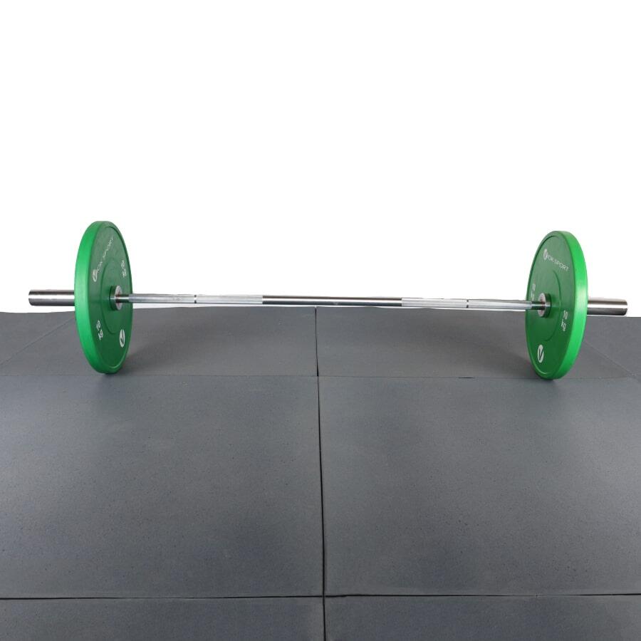 Suelo de gimnasio en loseta de caucho gris 1x1m Viok Sport 10mm 4/4